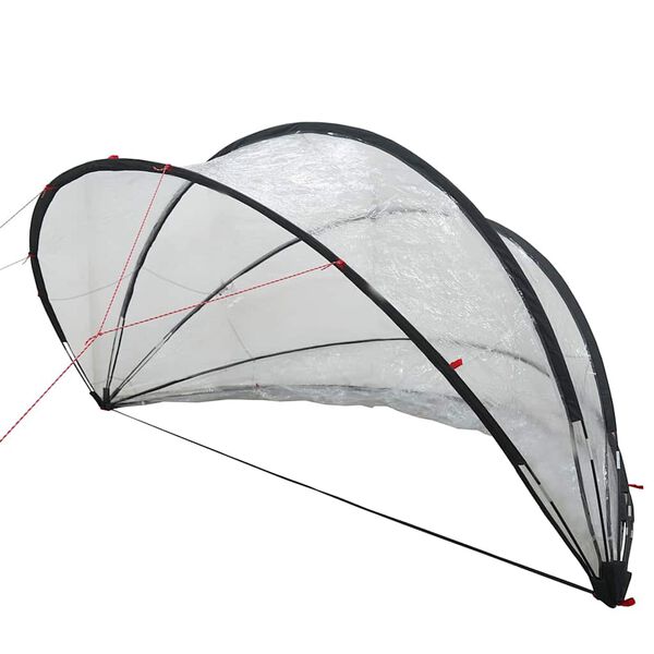 vidaXL Medence kupola Átlátszó 336 x 322 x 160 cm PVC