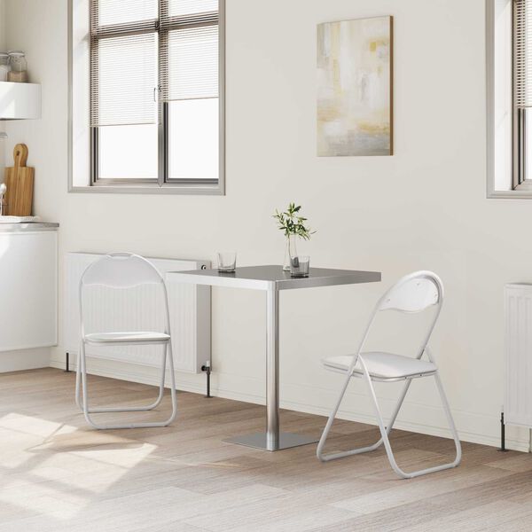 vidaXL &Ouml;sszecsukhat&oacute; sz&eacute;k 2 pcs Feh&eacute;r &eacute;s Sz&uuml;rke 48 x 43,5 x 81 cm