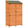 vidaXL Kerti Szerkezet Barna 106,5 x 56 x 176 cm Szerelt Fa