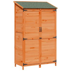 vidaXL Kerti Szerkezet Barna 106,5 x 56 x 176 cm Szil&aacute;rd fenyőfa