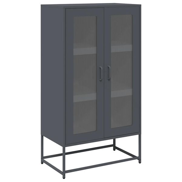 vidaXL Highboard antracit 68x39x123 cm Ac&eacute;l