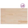 vidaXL 3 db t&ouml;m&ouml;r fenyőfa t&eacute;glalap alak&uacute; asztallap 80 x 47 x 2,5 cm