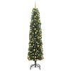 vidaXL Mű kar&aacute;csonyfa 300 LED-del Z&ouml;ld 180 cm PVC, ac&eacute;l &eacute;s műanyag