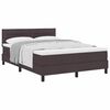 vidaXL Boxspring &aacute;gy matraccal S&ouml;t&eacute;t Barna 140 x 200 cm sz&ouml;vet