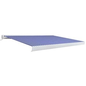 vidaXL k&eacute;k &eacute;s feh&eacute;r motoriz&aacute;lt kazett&aacute;s napellenző 400x300 cm