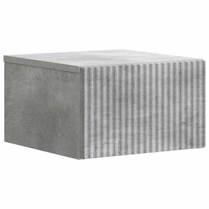 vidaXL Fali &eacute;jjeli szekr&eacute;ny Betonsz&uuml;rke 33 x 34,5 x 20 cm Szerelt Fa