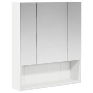 vidaXL F&uuml;rdőszobai t&uuml;k&ouml;rszekr&eacute;ny Feh&eacute;r 60 x 14.5 x 70 cm Faanyag