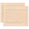 vidaXL Lamell&aacute;s ajt&oacute;k 2 db Term&eacute;szetes 69 x 49,4 cm T&ouml;m&ouml;r Fenyőfa