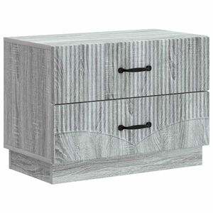 vidaXL &Eacute;jjeliszekr&eacute;ny Sz&uuml;rke Sonoma 62 x 34,5 x 44,5 cm Szerelt Fa