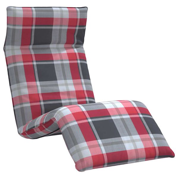 vidaXL oxford-sz&ouml;vet &ouml;sszecsukhat&oacute; napoz&oacute;&aacute;gy kock&aacute;s minta 175x54x8,5cm