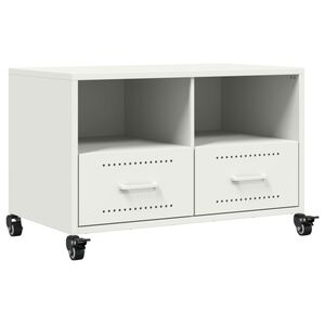 vidaXL feh&eacute;r ac&eacute;l TV-szekr&eacute;ny 68 x 39 x 43,5 cm