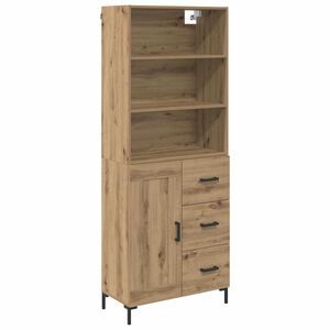 vidaXL Magasfi&uacute; fi&oacute;kkal Artisan t&ouml;lgy 69,5 x 34 x 180 cm Faanyag