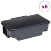 vidaXL 6 db fekete eg&eacute;rfog&oacute; 22x12,5x7,5 cm