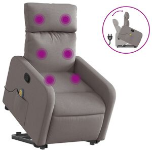 vidaXL t&oacute;psz&iacute;nű sz&ouml;vet d&ouml;nthető massz&aacute;zs- &eacute;s &aacute;ll&oacute;fotel