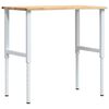 vidaXL t&ouml;m&ouml;r t&ouml;lgyfa munkapad 100 x 60 x (71,5-98) cm