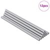 vidaXL Menetes R&uacute;d 12 db Ez&uuml;st 6 x 135 mm Ac&eacute;l