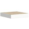 vidaXL 4 db t&ouml;lgysz&iacute;nű &eacute;s feh&eacute;r MDF lebegő fali polc 23x23,5x3,8 cm