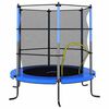 vidaXL kerek k&eacute;k trambulin v&eacute;dőh&aacute;l&oacute;val 140 x 160 cm