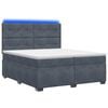 vidaXL Boxspring &aacute;gy matraccal S&ouml;t&eacute;tsz&uuml;rke 200 x 200 cm B&aacute;rsony