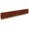 vidaXL Fűszeg&eacute;lyez&eacute;s 20 db 103 x 20 cm Ac&eacute;l Rozsd&aacute;s