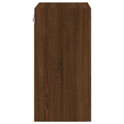 vidaXL 2 db barna tölgy szerelt fa fali TV-szekrény 40,5 x 30 x 60 cm