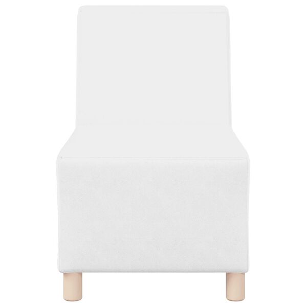 vidaXL | Karfa N&eacute;lk&uuml;li Modularis Kanap&eacute; Egys&eacute;g | Feh&eacute;r 55 x 74 x 82 cm