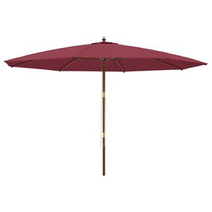 vidaXL bord&oacute; kerti napernyő fa r&uacute;ddal 400 x 273 cm