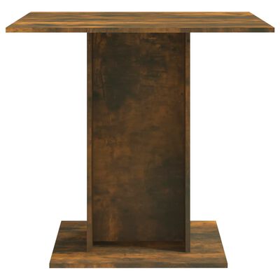 vidaXL füstös tölgyszínű szerelt fa étkezőasztal 80 x 80 x 75 cm