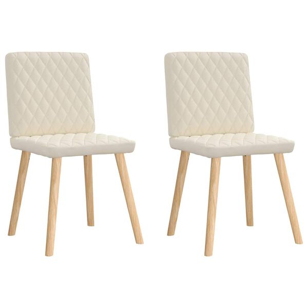 vidaXL 2 db vászon étkezőszék