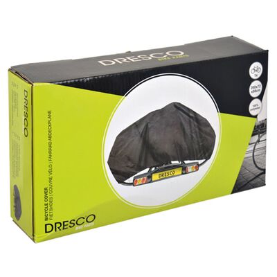 Dresco fekete elasztikus kerékpárhuzat 1 kerékpárhoz