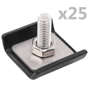 vidaXL 25 szett antracitsz&uuml;rke &ouml;sszek&ouml;tő elem r&aacute;csker&iacute;t&eacute;shez