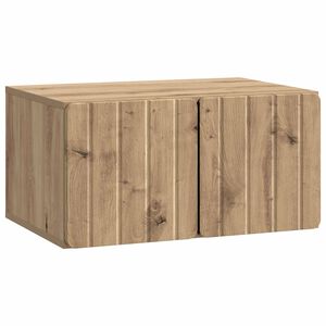 vidaXL Fali TV szekr&eacute;ny 59,5 x 41 x 30 cm K&eacute;zműves T&ouml;lgy Szerelt Fa