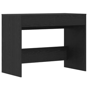 vidaXL fekete t&ouml;lgysz&iacute;nű szerelt fa &iacute;r&oacute;asztal 101x50x76,5 cm