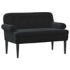 vidaXL Gombra tűz&ouml;tt loveseat Fekete 120 x 66 x 78 cm B&aacute;rsony