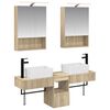 vidaXL F&uuml;rdőszobai Szekr&eacute;ny Szett 5 pcs Sonoma T&ouml;lgy 50 x 14,5 x 70 cm