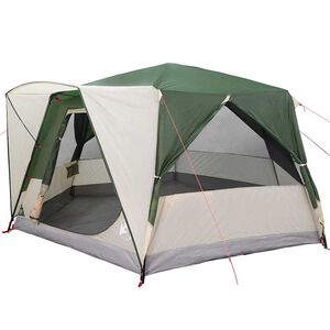 vidaXL Cabin Tent 7-Person tetővel t&aacute;rol&oacute;val Z&ouml;ld 400 x 350 x 212 cm