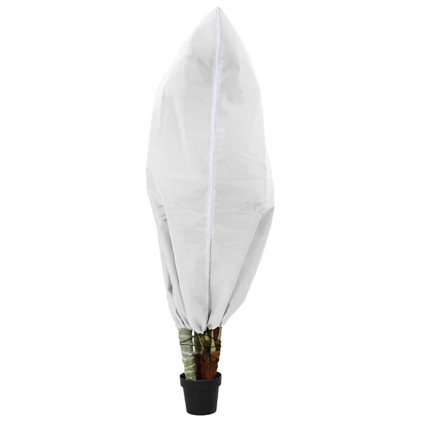 vidaXL Fagy Elleni N&ouml;v&eacute;ny Gyapj&uacute; Fedők 5 pcs Feh&eacute;r 1,55 x 1 m