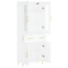 vidaXL fehér szerelt fa magasszekrény 69,5 x 34 x 180 cm