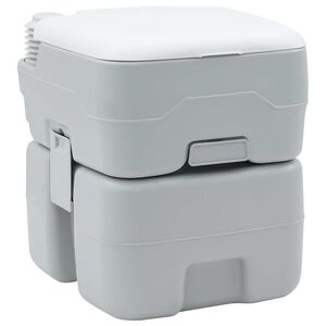 vidaXL Kemping WC Sz&uuml;rke &eacute;s Feh&eacute;r 41,5 x 36,5 x 42 cm Polietil&eacute;n