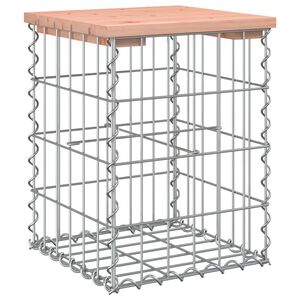 vidaXL t&ouml;m&ouml;r dugl&aacute;szfenyő gabion kerti pad 33x31x42 cm