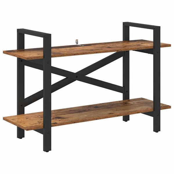 vidaXL K&ouml;nyvespolc &Ouml;reg fa 100 x 33,5 x 64 cm Faanyag