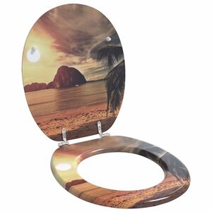 vidaXL L&aacute;gy z&aacute;r&oacute;d&aacute;s&uacute; WC &uuml;lőke Narancss&aacute;rga 44 x 38 cm MDF lap