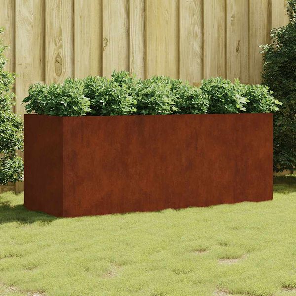 vidaXL corten ac&eacute;l kerti magas&aacute;gy&aacute;s 200x80x80 cm