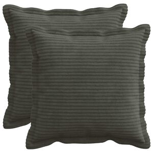 vidaXL P&aacute;rna huzat 2 db HOUTEN Antracitsz&uuml;rke 30 x 30 cm cord