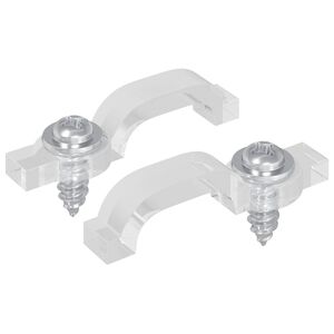 vidaXL LED szalagklipszek 23,8 mm 2 db &Aacute;tl&aacute;tsz&oacute; Műanyag &eacute;s vas