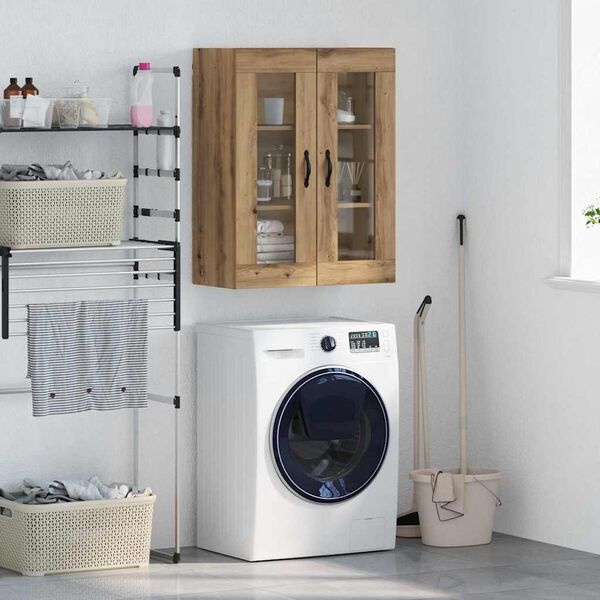 vidaXL Fali szekr&eacute;ny Artisan t&ouml;lgy 69,5 x 34 x 90 cm