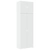 vidaXL feh&eacute;r szerelt fa magasszekr&eacute;ny 80 x 42,5 x 249 cm