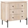 vidaXL Fi&oacute;kos szekr&eacute;ny 70 x 30 x 65 cm T&ouml;m&ouml;r Mang&oacute;fa &eacute;s Műszaki Fa