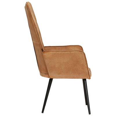 vidaXL barna vászon szárnyas szék