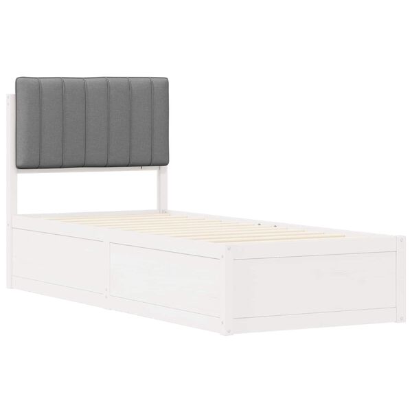 vidaXL &Aacute;gykeret K&aacute;rpitozott Fejt&aacute;ml&aacute;val Vil&aacute;gossz&uuml;rke 80 x 200 cm